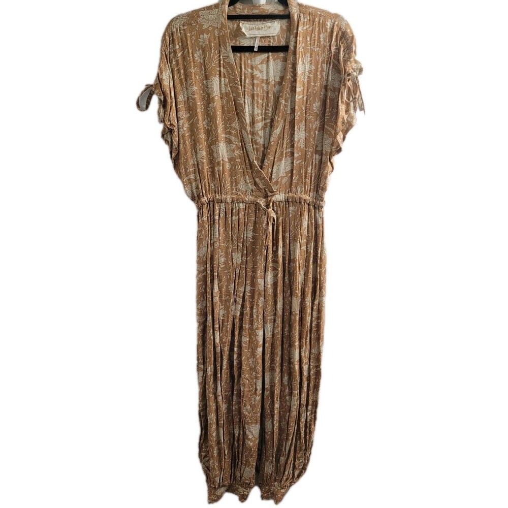 Jen’s Pirate Booty Barbary Jumpsuit XS/S Beige Floral Boho Festival Harem